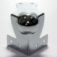 MB01 Flight Case Large Combination Ball Corner / Brace, 6 Holes 70mm, Chrome, Set of 4