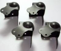 MB01-B Flight Case Large Combination Ball Corner / Brace, 6 Holes 70mm, Black, Set of 4