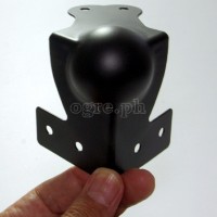 MB01-B Flight Case Large Combination Ball Corner / Brace, 6 Holes 70mm, Black, Set of 4