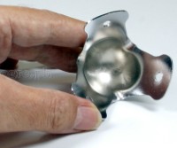 SC02 Flight Case Small Ball Corner, 3 Holes, 55*45mm, Chrome, Set of 4