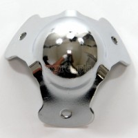SC02 Flight Case Small Ball Corner, 3 Holes, 55*45mm, Chrome, Set of 4