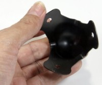 SC02-B Flight Case Small Ball Corner, 3 Holes, 55*45mm, Black, Set of 4