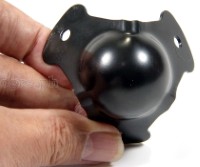 SC02-B Flight Case Small Ball Corner, 3 Holes, 55*45mm, Black, Set of 4