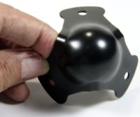 SC02-B Flight Case Small Ball Corner, 3 Holes, 55*45mm, Black, Set of 4