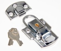 TL01-L Flight Case Large Drawbolt Closure Latch, Key Lockable 90 x 50mm