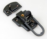 TL01-LB Flight Case Large Drawbolt Closure Latch, Key Lockable 90 x 50mm Black