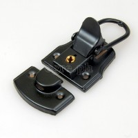 TL02-LB Flight Case Medium Drawbolt Closure Latch, Key Lockable 75 x 45mm Black