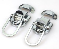 TL03 Flight Case Small Drawbolt Closure Latch, 58 x 34mm, Chrome, Set of 2