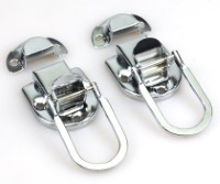 TL03 Flight Case Small Drawbolt Closure Latch, 58 x 34mm, Chrome, Set of 2