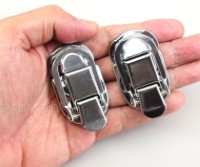 TL03 Flight Case Small Drawbolt Closure Latch, 58 x 34mm, Chrome, Set of 2