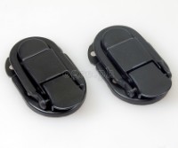 TL03-B Flight Case Small Drawbolt Closure Latch, 58 x 34mm, Black, Set of 2
