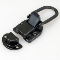 TL03-B Flight Case Small Drawbolt Closure Latch, 58 x 34mm, Black, Set of 2