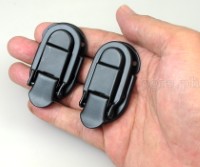 TL03-B Flight Case Small Drawbolt Closure Latch, 58 x 34mm, Black, Set of 2