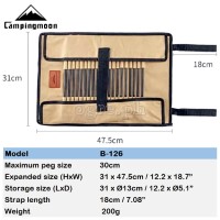 B-126 Heavy Duty Foldable Tent Pegs Storage Bag (31 x 47.5cm)