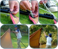 FS-4500 Reflective Tarp Tent Rope 4.5m x 4pcs