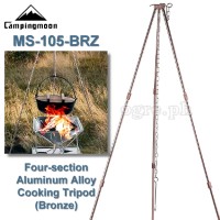 MS-105 Four-Sections Aluminum Alloy Outdoor Cooking Tripod