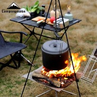 MS-105 Four-Sections Aluminum Alloy Outdoor Cooking Tripod