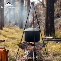 MS-105 Four-Sections Aluminum Alloy Outdoor Cooking Tripod