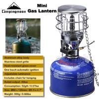 T-4 Portable Butane Gas Hanging Lantern with Glass Shade and Stainless Steel Grille