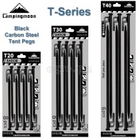 T-Series Heavy Duty Carbon Steel Tent Pegs 20 30 40cm