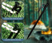 T-Series Heavy Duty Carbon Steel Tent Pegs 20 30 40cm