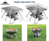 MT-2 Portable Stainless Steel Camping Grill / Stove / Fire Pit (34x35x26cm)