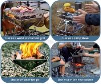 X-MINI Portable Stainless Steel Mini Camping Grill Stand (19*19*19cm)