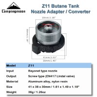 Z11 Butane Tank Nozzle Adapter / Converter