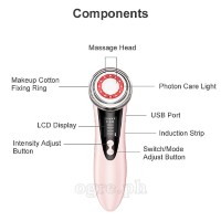 W-618 Cordless Photon Facial Massager USB-Rechargeable