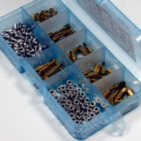 HW040-M2.5 PCB / Motherboard Brass M-F Standoff Spacer Kit ~ 180pcs M2.5 Mix