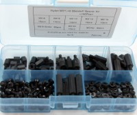 NL16-M3 PCB / Motherboard Black Nylon M-F Standoff Spacer Kit ~ 180pcs M3 Mix