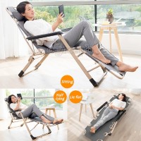 FRC-001A Fully Adjustable Collapsible Reclining Chair with Padded Headrest 178x66x32cm