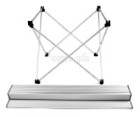 FS-AFTL01 All Aluminum Folding Mini Table Anodized Silver Top (68x46x41cm)