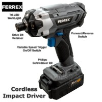 PT-AUKIT6 6 pcs 20V Cordless Tools Set with 2 Batteries and Fast Charger (Brand New Australian Surplus)