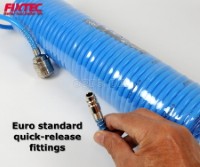 FAH0010 10m Industrial Air Hose with Quick-Release Fittings