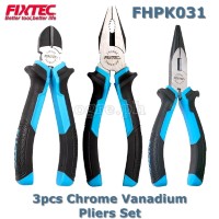 FHPK031 3pcs Industrial Chrome Vanadium Pliers Set