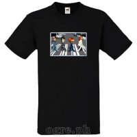 CAC-BTL1 Celebrity Artists Caricature on Soft Premium 100% Cotton Tee  ~ The Beatles Abbey Road