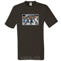 CAC-BTL1 Celebrity Artists Caricature on Soft Premium 100% Cotton Tee  ~ The Beatles Abbey Road