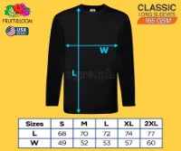 CLS-165B Black Classic Comfort Style Long Sleeves Tee 165gsm 100% Cotton