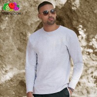 CLS-165W White Classic Comfort Style Long Sleeves Tee 165gsm 100% Cotton