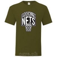 NBA-BKN Brooklyn Nets Logo on Soft Premium 100% Cotton Tee