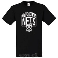 NBA-BKN Brooklyn Nets Logo on Soft Premium 100% Cotton Tee