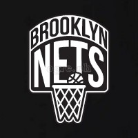 NBA-BKN Brooklyn Nets Logo on Soft Premium 100% Cotton Tee