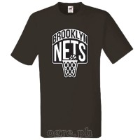 NBA-BKN Brooklyn Nets Logo on Soft Premium 100% Cotton Tee