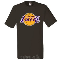 NBA-LAL Los Angeles Lakers Logo on Soft Premium 100% Cotton Tee