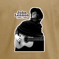 RML-JLN1 Rock Music Legends on Soft Premium 100% Cotton Tee ~ John Lennon