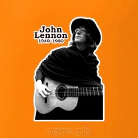 RML-JLN1 Rock Music Legends on Soft Premium 100% Cotton Tee ~ John Lennon