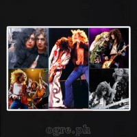 RML-ZEP1 Rock Music Legends on Soft Premium 100% Cotton Tee ~ Jimmy Page/Robert Plant