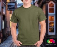 SP-195A Army Green Soft Premium Round Neck Tee 195gsm 100% Cotton