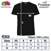SP-195B Black Soft Premium Round Neck Tee 195gsm 100% Cotton